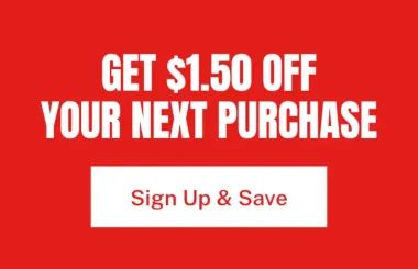 Get $1.5 off your next purchase for signing up